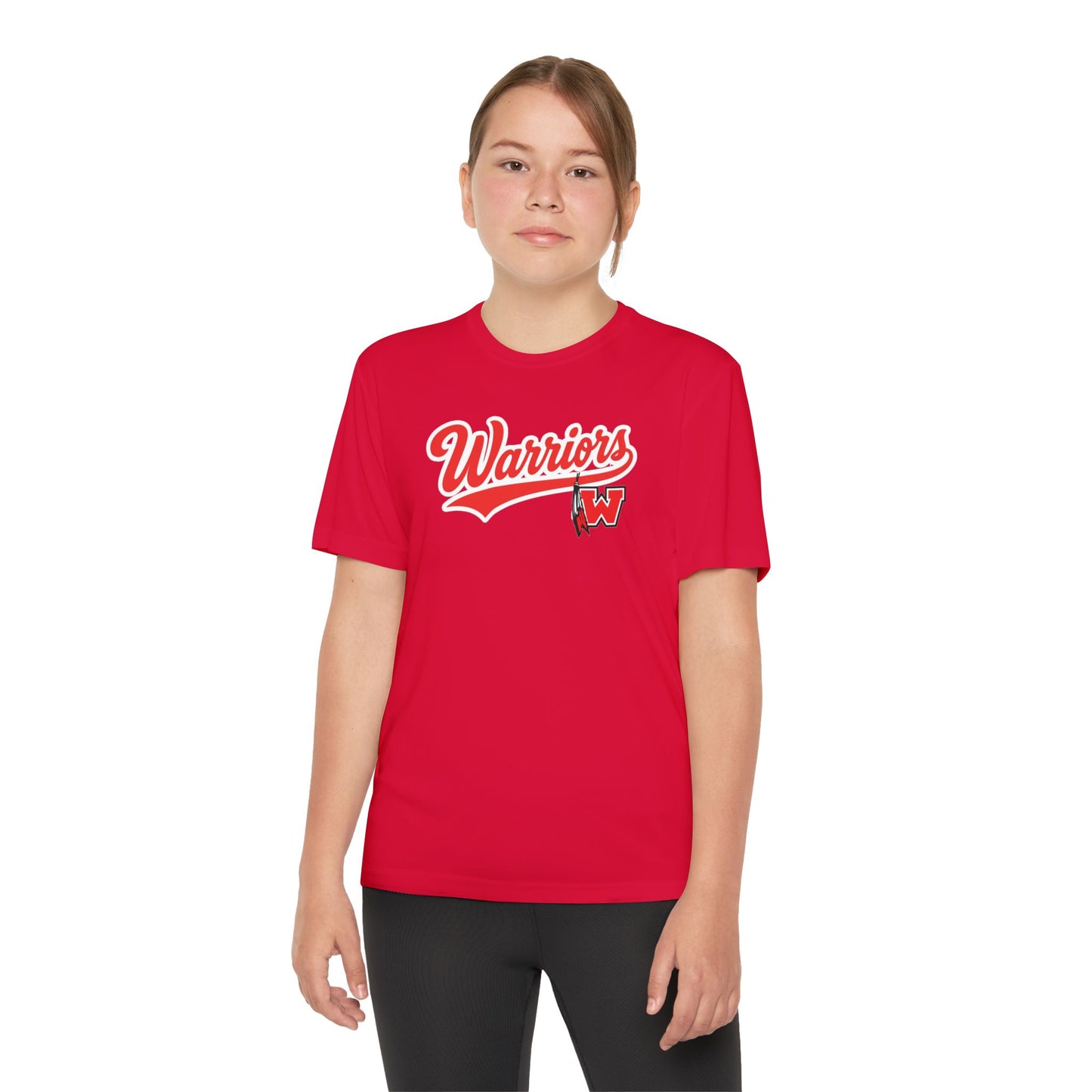 Westside. Warriors Youth Drifit — Script Logo Team Shirt