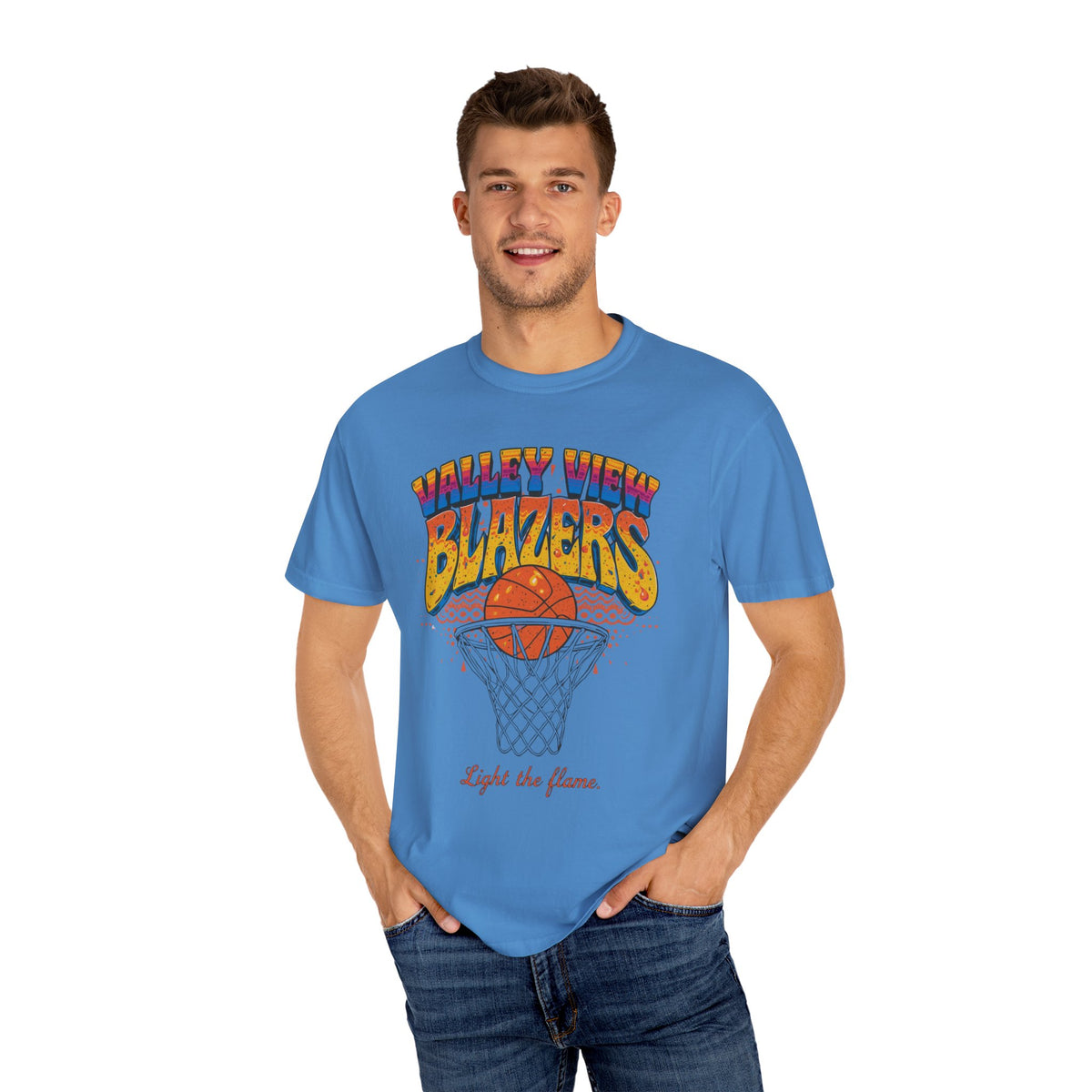 Retro Basketball T-Shirt | Valley View Blazers ADULT