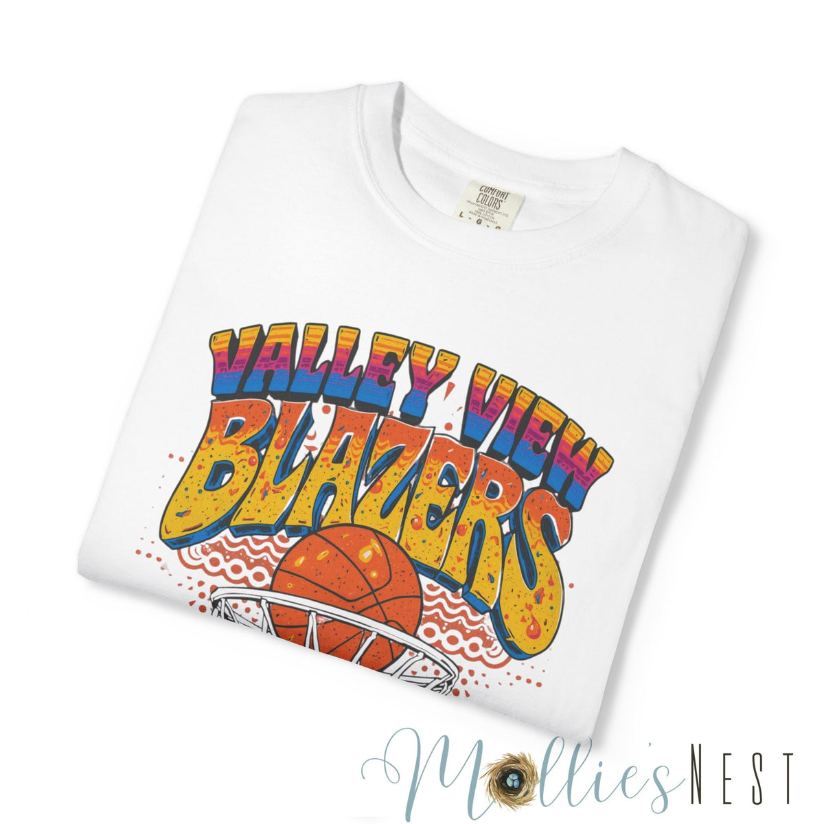Retro Basketball T-Shirt | Valley View Blazers ADULT