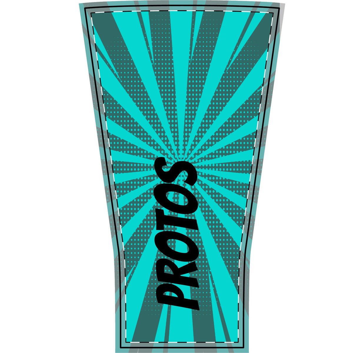 Protos Teal Arm Sleeve — Pattern Compression Sleeve