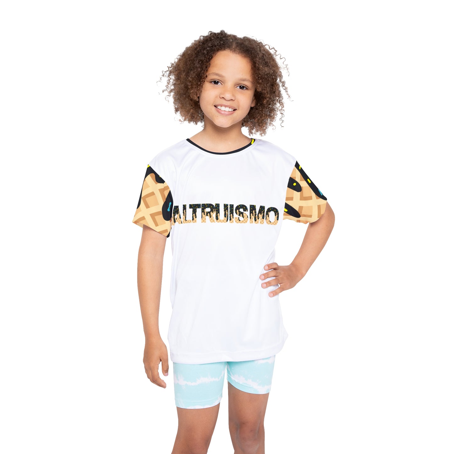 Kids Sports Jersey. ALTRUISMO Ice Cream font