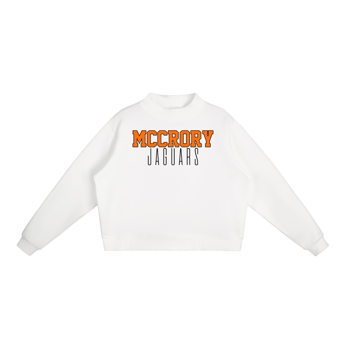 McCrory Jaguars. Classic Fleece Mock-Neck Crew Sweatshirt