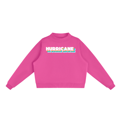 Essential Fleece Mock-Neck Crew Sweatshirt - Jonesboro Hurricane -Neon