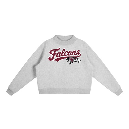 Essential Fleece Mock-Neck Crew Sweatshirt - CRA Falcons