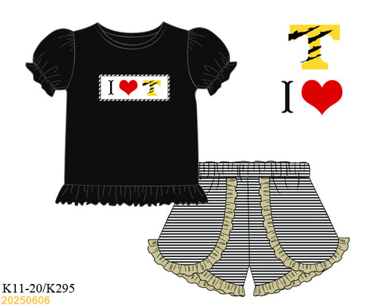 Preorder - I Love Trumann - Smocked Short set