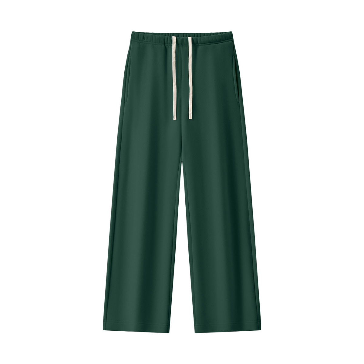 Women's Straight Leg Fleece Sweatpants - Matching Mockneck Set