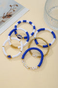 Blue GAME DAY Multilayer Beading Bracelet