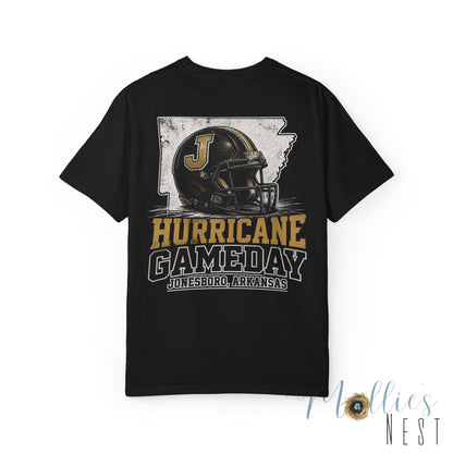 Hurricane Gameday Football Comfort Colors Shirt — Jonesboro Arkansas High School