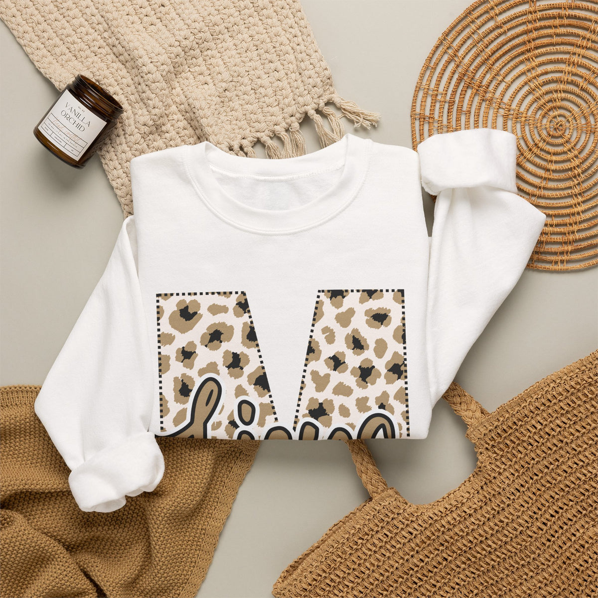 Manila M - Lions Leopard Print Sweatshirt -