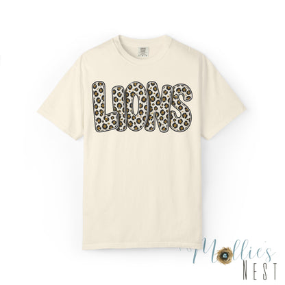 LIONS Leopard Stacked Graphic T-Shirt - ADULT