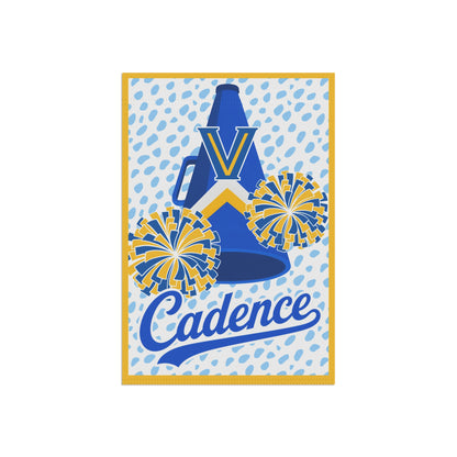 Personalized Megaphone Garden Flag – Personalized 'Cadence' School Spirit Banner