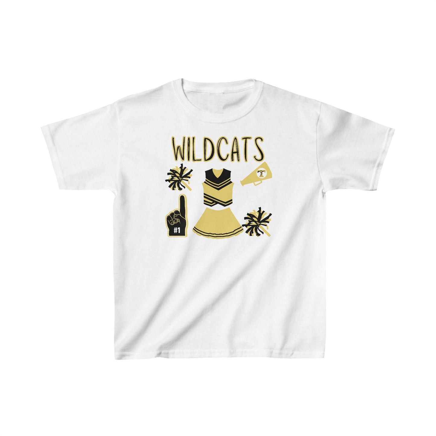 Wildcats Cheer Kids Heavy Cotton™ Tee