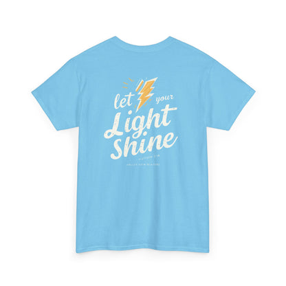 Let Your Light Shine T-Shirt — Inspirational Lightning Graphic Tee. Valley View Blazers
