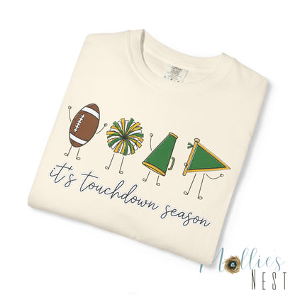 Touchdown Season (Green/Yellow)  T-shirt — Football Friends Graphic