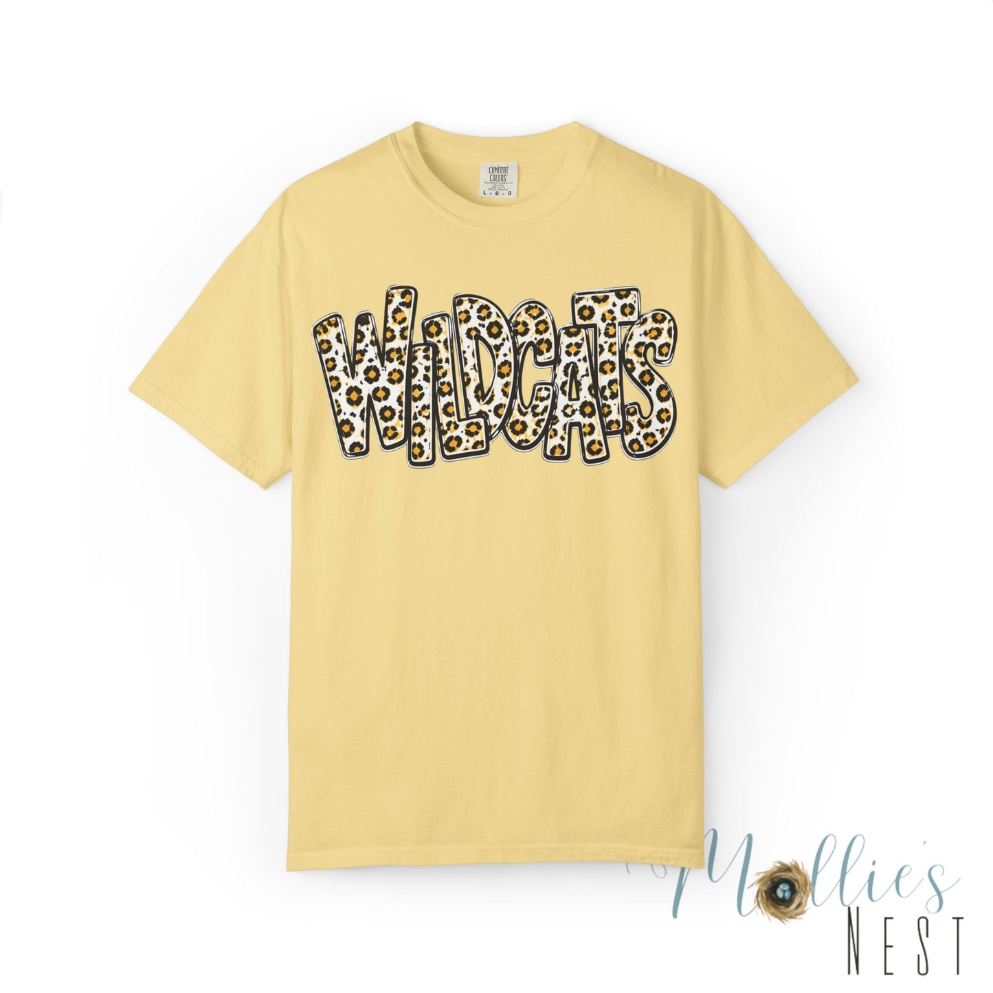 Trumann Wildcats Leopard Stacked Print T-Shirt - ADULT