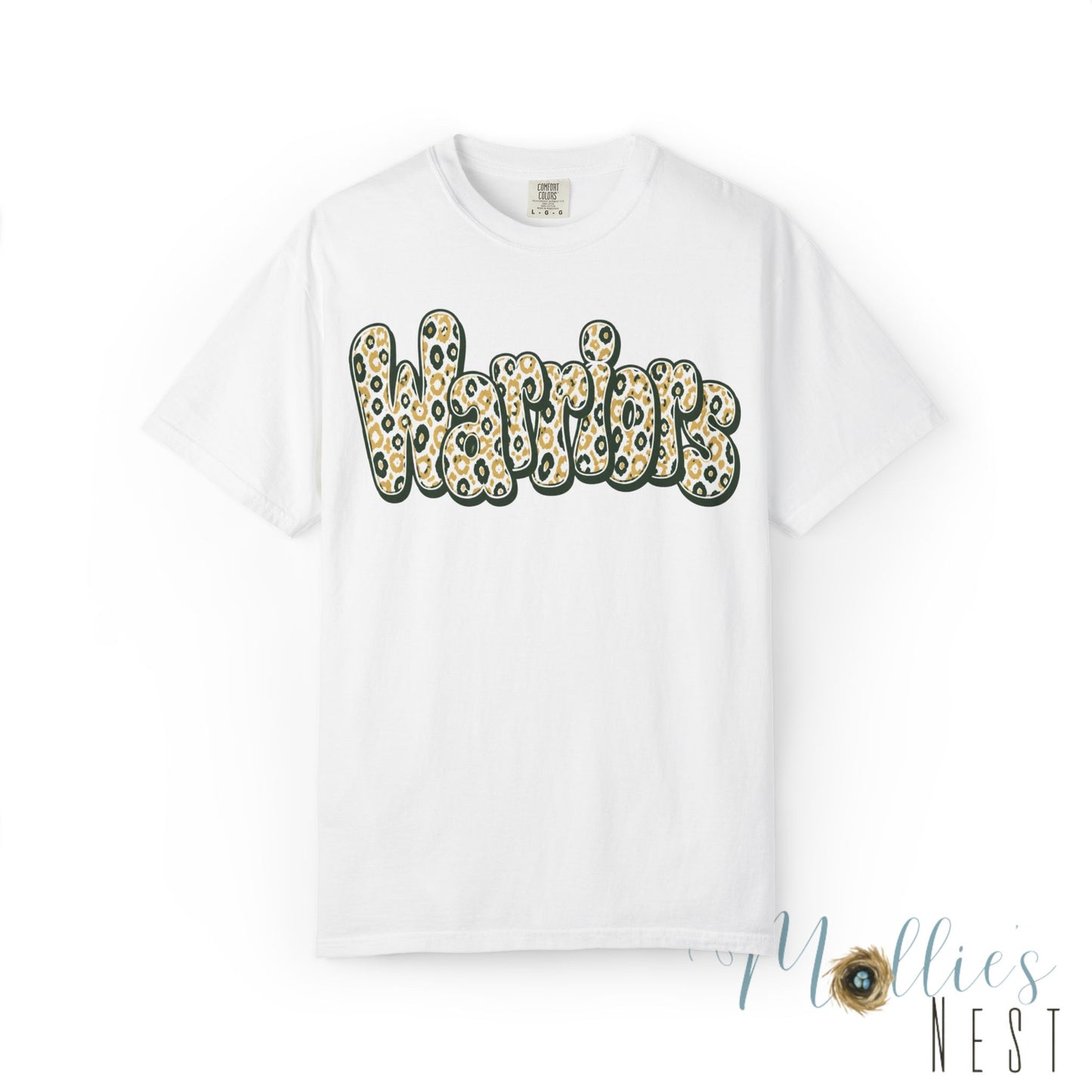 Warriors Leopard Script T-Shirt