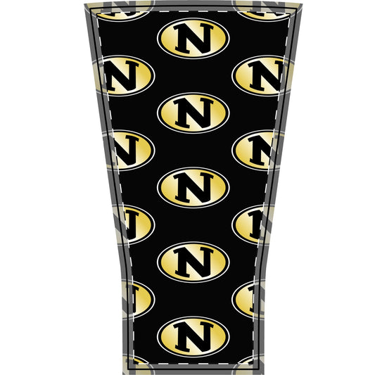 Nettleton Raiders "N" Logo Pattern Arm Sleeve — Gold & Black Sports Compression Sleeve