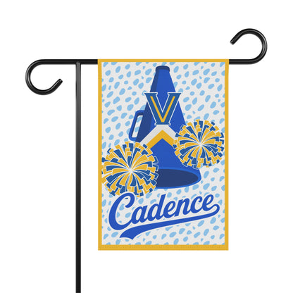 Personalized Megaphone Garden Flag – Personalized 'Cadence' School Spirit Banner