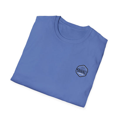 Mannly Brand Unisex Softstyle T-Shirt for Ski Enthusiasts - Cozy Comfort & Adventure