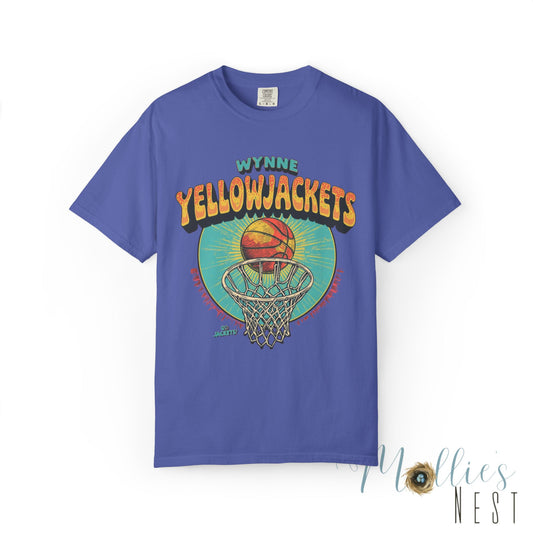 Vintage Wynne Yellowjackets Basketball T-Shirt, Retro Sports Tee, Unisex Graphic Shirt, Gift for Sports Lovers, Nostalgic Apparel