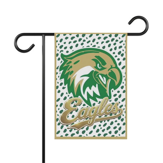 Eagles Garden Flag - Green & Gold Mascot House Banner