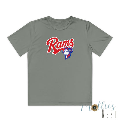 RAMS Youth Drifit — Paragould Rams Script Logo Team Shirt