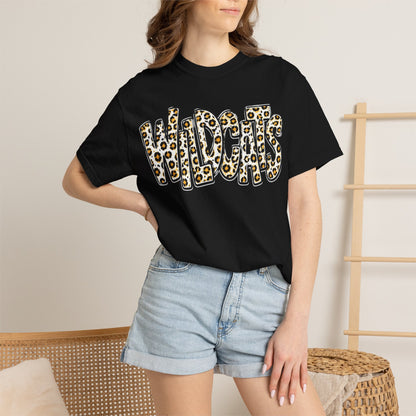 Trumann Wildcats Leopard Stacked Print T-Shirt - ADULT