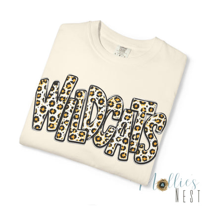 Trumann Wildcats Leopard Stacked Print T-Shirt - ADULT