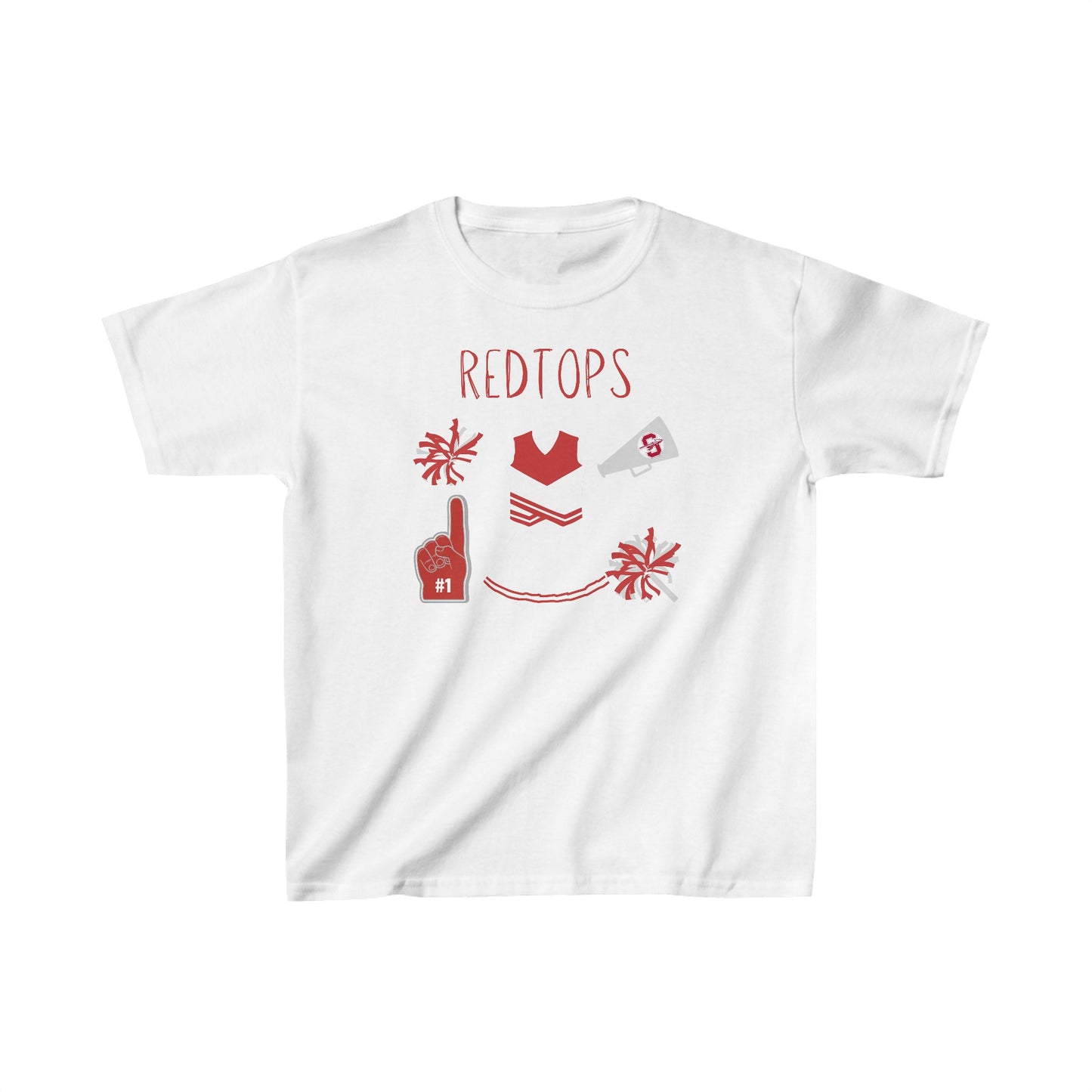 Redtops Cheer Kids Heavy Cotton™ Tee