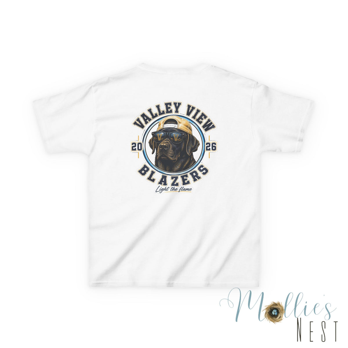 YOUTH.  Valley View Blazers Black Lab 2026 T-Shirt — Vintage Tee (2026)