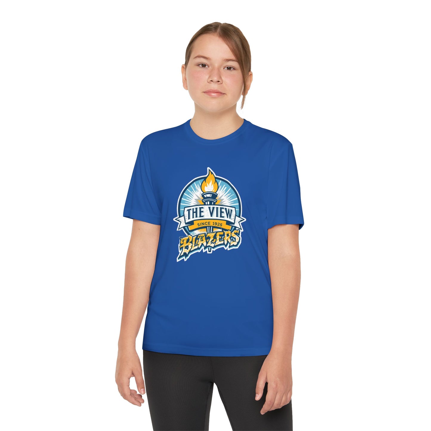 Youth Competitor Tee — 'The View' Blazers Logo Shirt