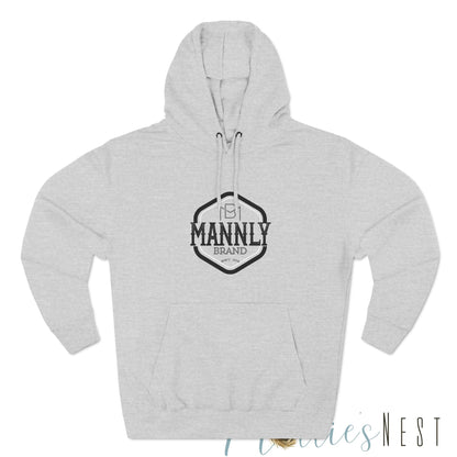 Three-Panel Fleece Hoodie. MANNLY Brand
