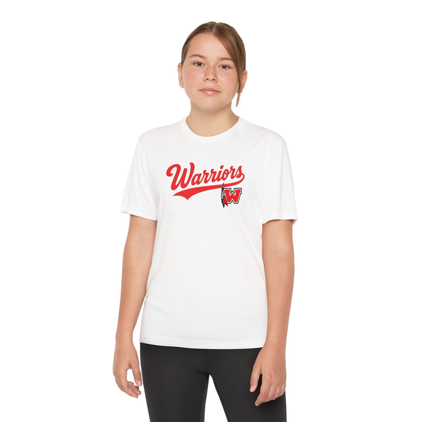 Westside. Warriors Youth Drifit — Script Logo Team Shirt