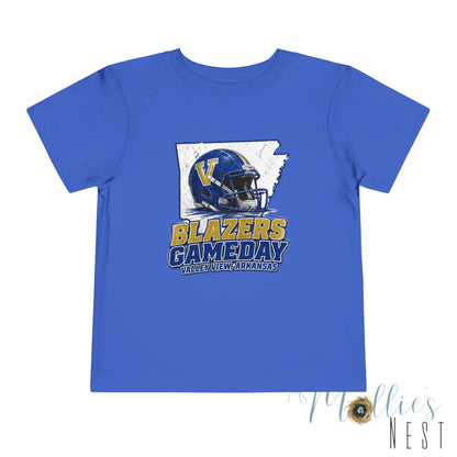 Blazers Gameday Toddler Tee — Valley View Arkansas Football Kids Shirt