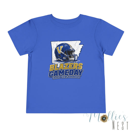 Blazers Gameday Toddler Tee — Valley View Arkansas Football Kids Shirt
