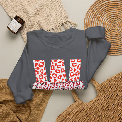 Adult. Westsie Warriors Leopard Print "W" Sweatshirt