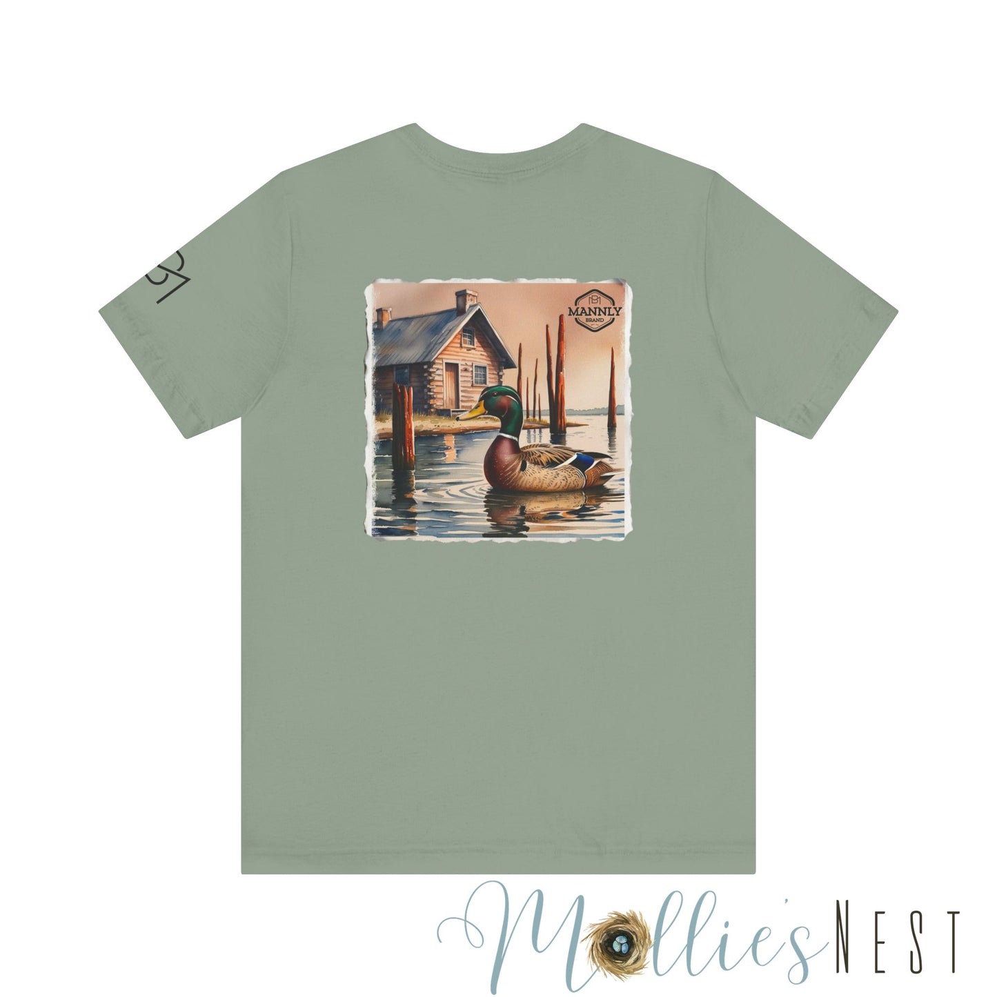 Unisex Jersey Short Sleeve Tee. MANNLY BRAND. Duck Cabin