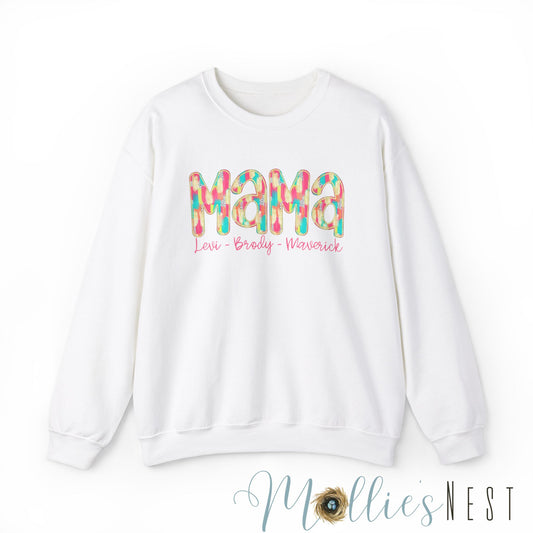 Mama. CUSTOM Heavy Blend™ Crewneck Sweatshirt