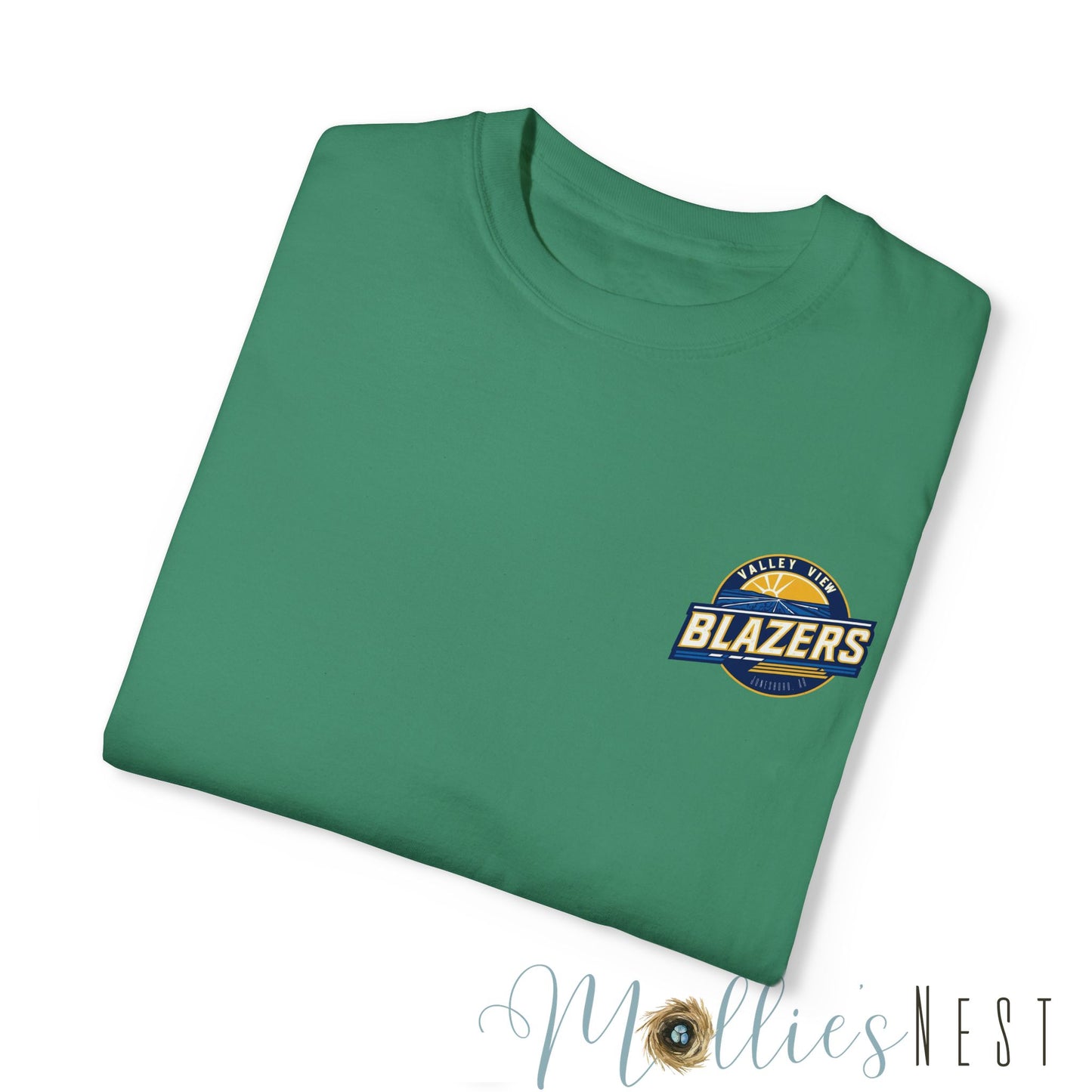 Unisex Garment-Dyed T-shirt. Valley View Blazers - CUSTOM Design. June 2025