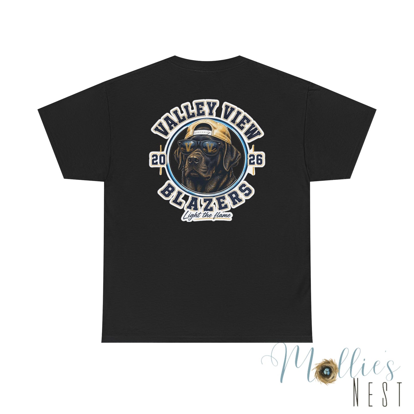 Valley View Blazers. Black Lab 2026 T‑Shirt — Dog Logo Tee