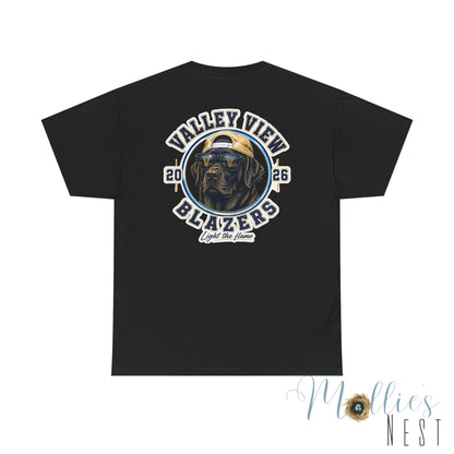 Valley View Blazers. Black Lab 2026 T‑Shirt — Dog Logo Tee