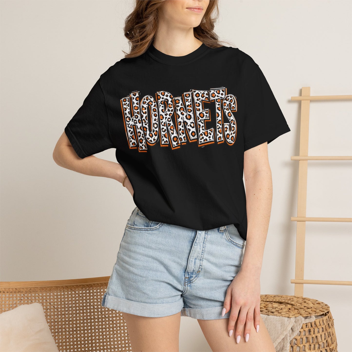Harrisburg Hornets Leopard Print Graphic T-Shirt — Adult
