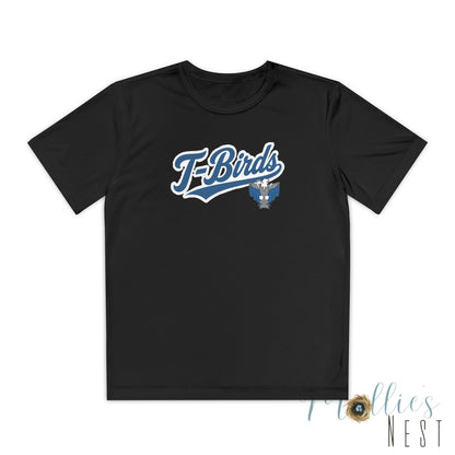 Cross County. Thunderbirds Youth Drifit — Script Logo Team Shirt