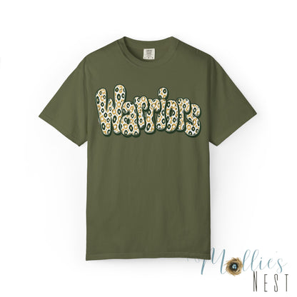 Warriors Leopard Script T-Shirt