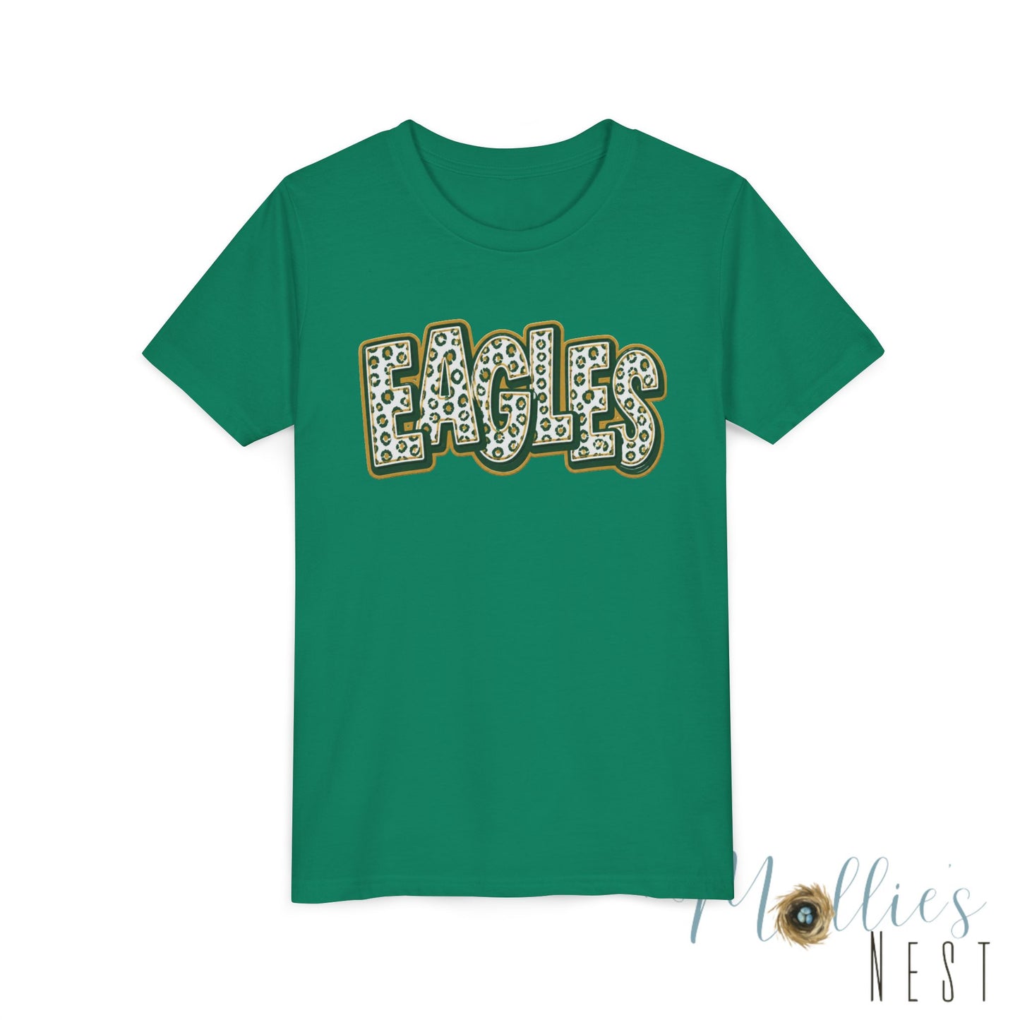 YOUTH GCT, Eagles Tee — Leopard Stacked
