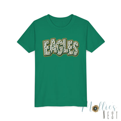 YOUTH GCT, Eagles Tee — Leopard Stacked