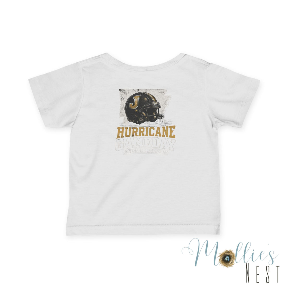 Infant-Toddler Hurricane Game Day Football Helmet Team Shirt