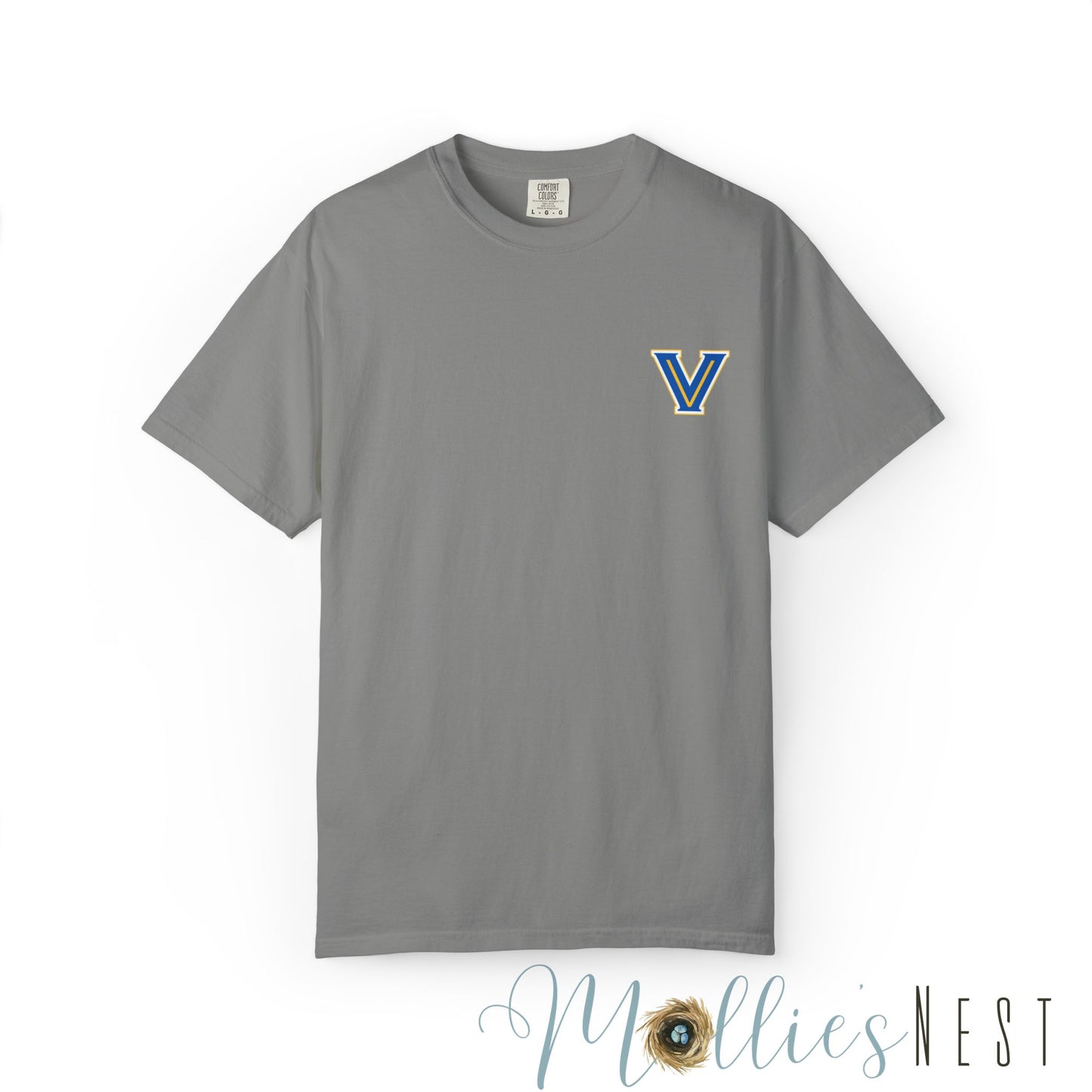 Valley View Light the Flame Football Helmet T-Shirt | Unisex Garment-Dyed Tee for Football Fans, Game Day Shirt, Sports Apparel, Casual Wear