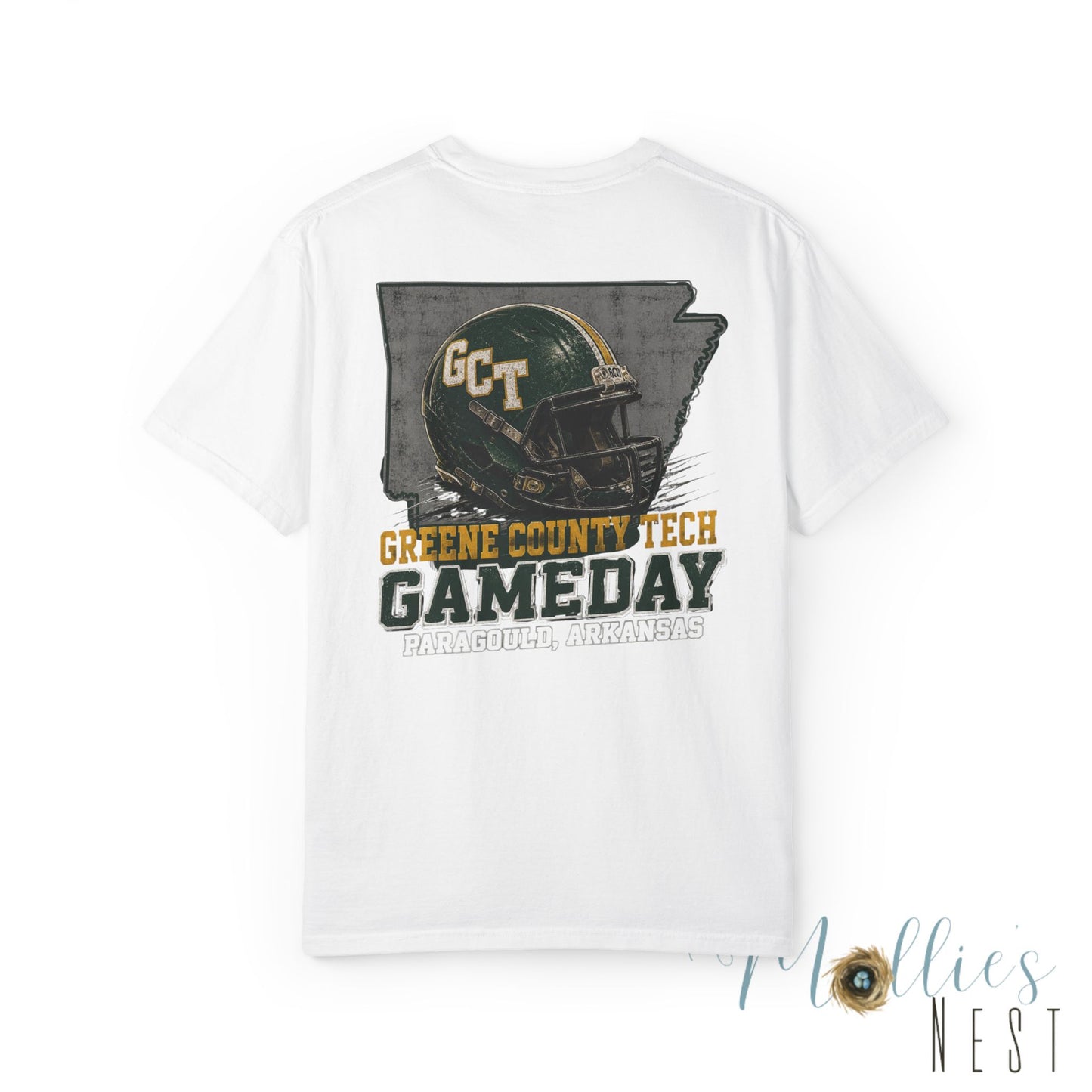 Gameday Football T-Shirt — Greene County Tech (GCT) Vintage Helmet