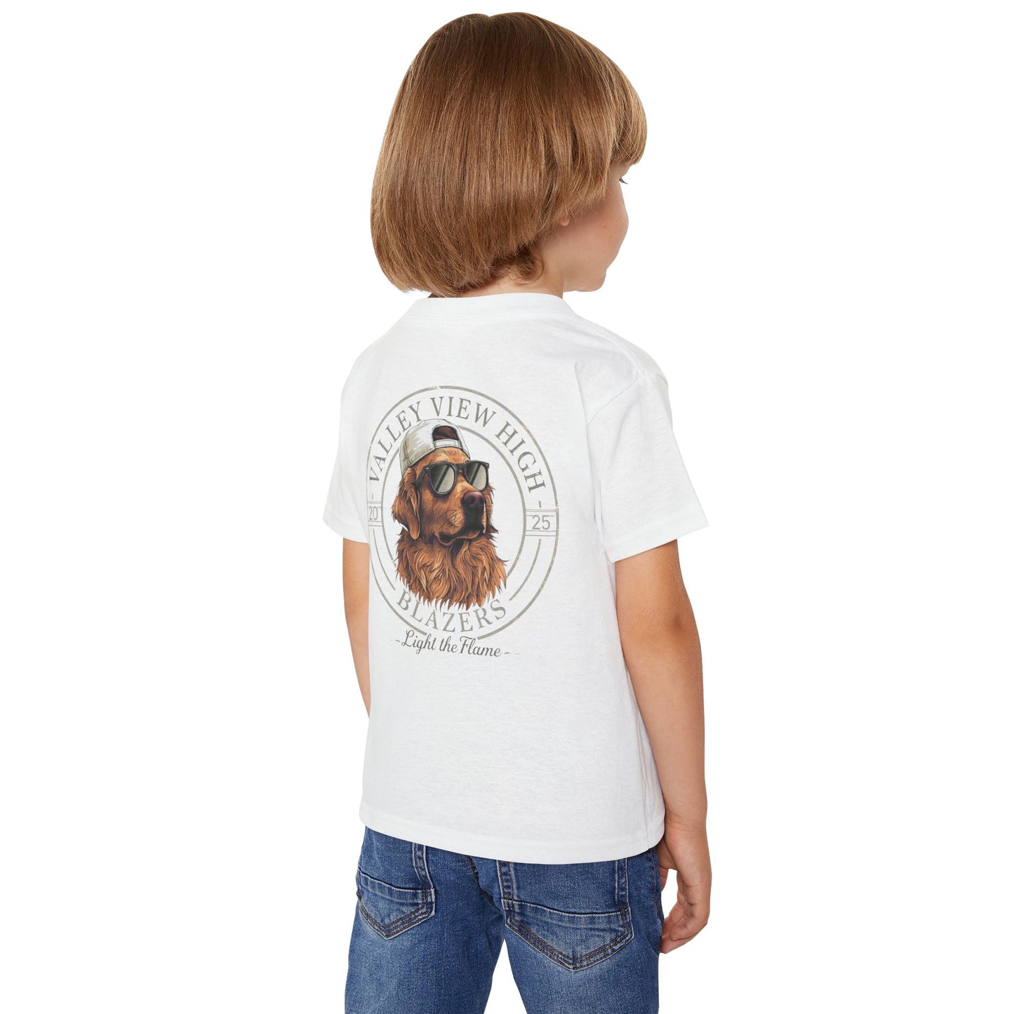 Valley View Blazers. Dog Graphic Toddler T-Shirt (2-sided design)